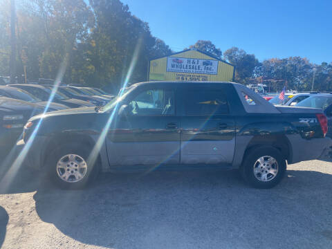 2002 Chevrolet Avalanche for sale at H & J Wholesale Inc. in Charleston SC