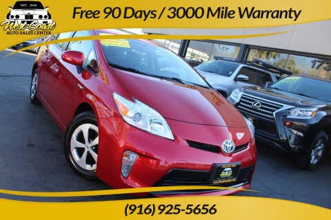 2013 Toyota Prius for sale at West Coast Auto Sales Center in Sacramento CA