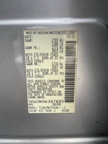 2016 Nissan Murano S