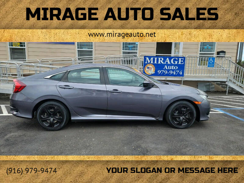 2016 Honda Civic for sale at Mirage Auto Sales in Sacramento CA