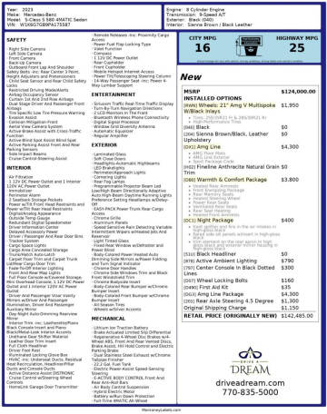 2023 Mercedes-Benz S-Class S 580 4MATIC