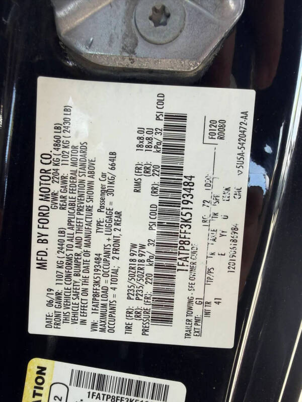 2019 Ford Mustang GT Premium