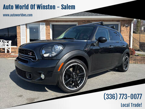 2016 MINI Countryman for sale at Auto World Of Winston - Salem in Winston Salem NC