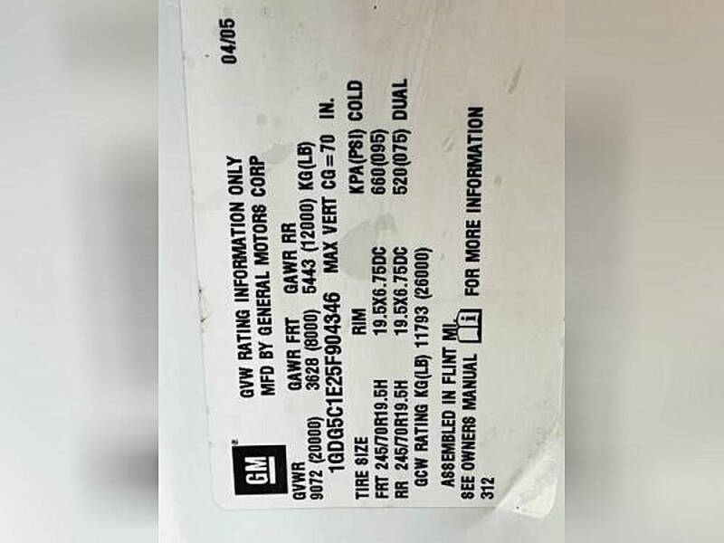 2005 GMC TopKick C5500