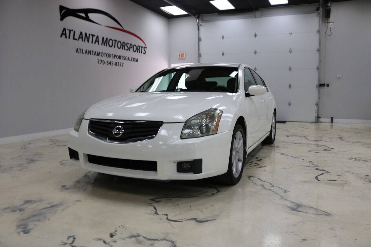 2007 nissan maxima white