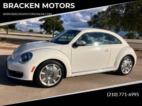 2012 Volkswagen Beetle for sale at BRACKEN MOTORS in San Antonio TX