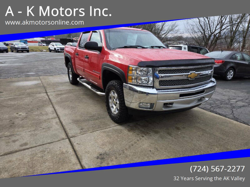 2013 Chevrolet Silverado 1500 for sale at A - K Motors Inc. in Vandergrift PA