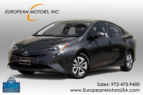 2018 Toyota Prius for sale at European Motors Inc in Plano TX