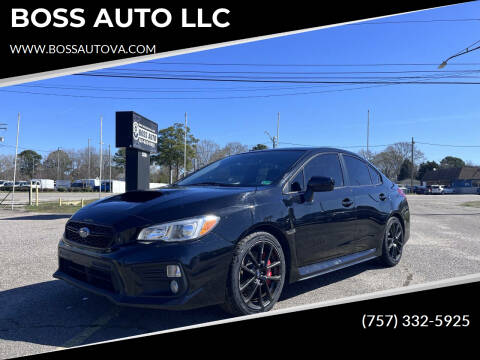 2020 Subaru WRX for sale at BOSS AUTO LLC in Norfolk VA