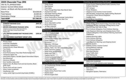 2025 Chevrolet Trax RS