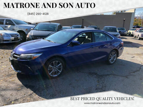 2016 Toyota Camry for sale at Matrone and Son Auto in Tallman NY