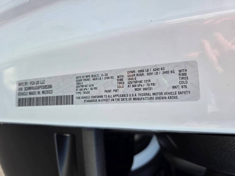 2023 RAM ProMaster 3500 159 WB