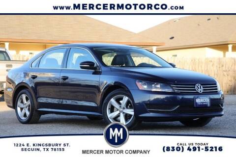 2013 Volkswagen Passat for sale at MERCER MOTOR CO in Seguin TX