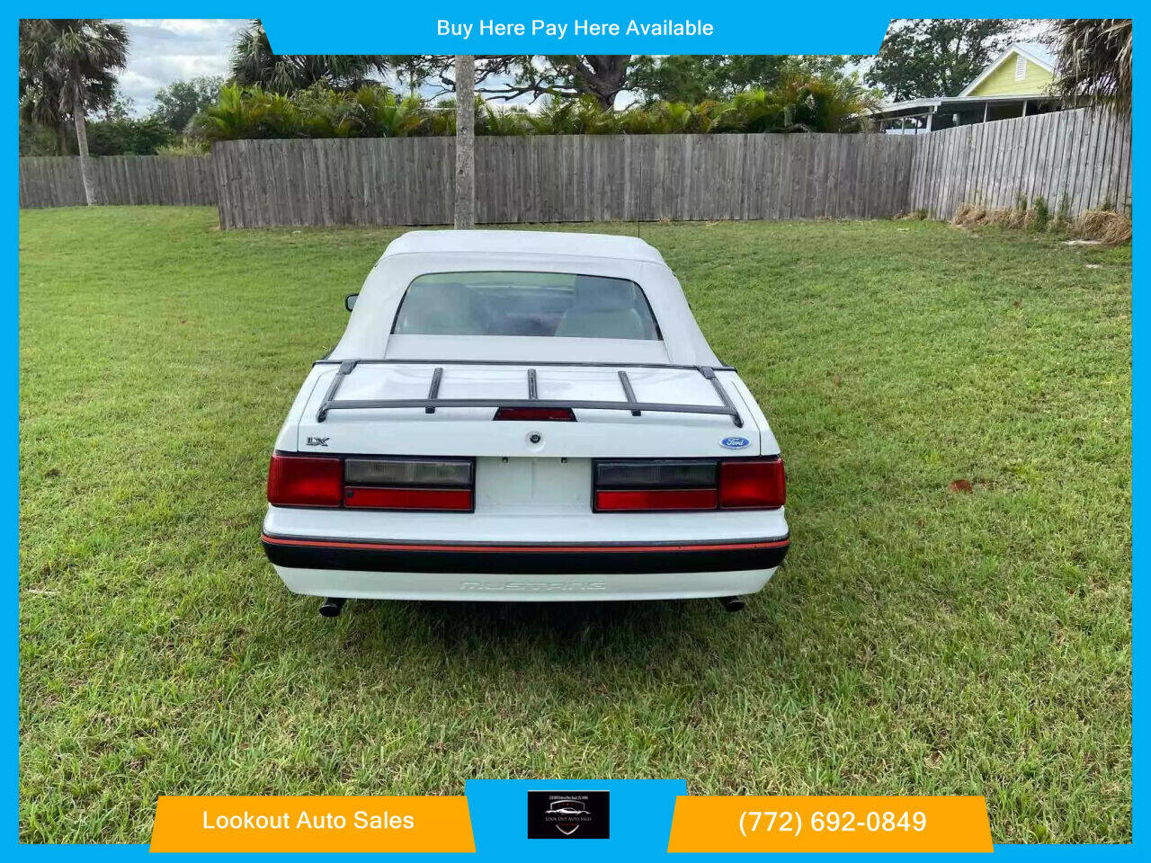 1989 Ford Mustang for sale at Lookout Auto Sales in Stuart, FL