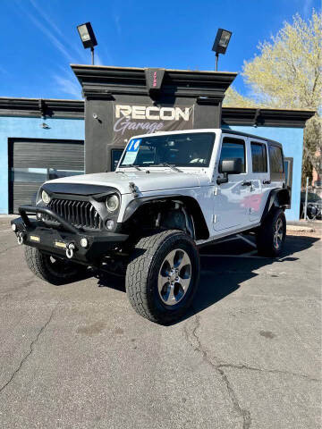2014 Jeep Wrangler Unlimited for sale at RECON GARAGE MOTORSPORTS in Saint George UT