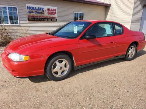 2003 Chevrolet Monte Carlo for sale at Hollatz Auto Sales in Parkers Prairie MN