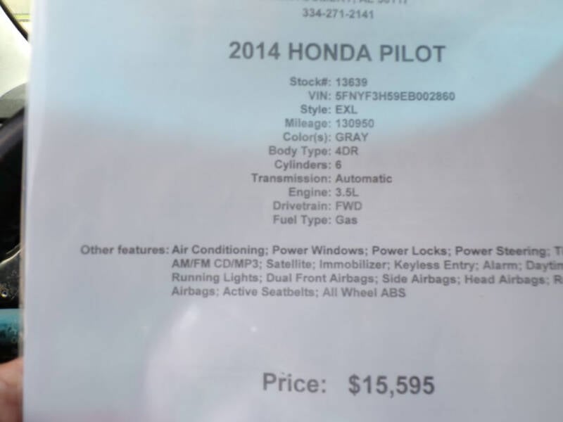 2014 Honda Pilot EX-L photo 20