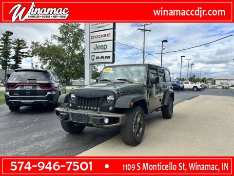 2016 Jeep Wrangler Unlimited for sale at Jim Dobson Ford in Winamac IN