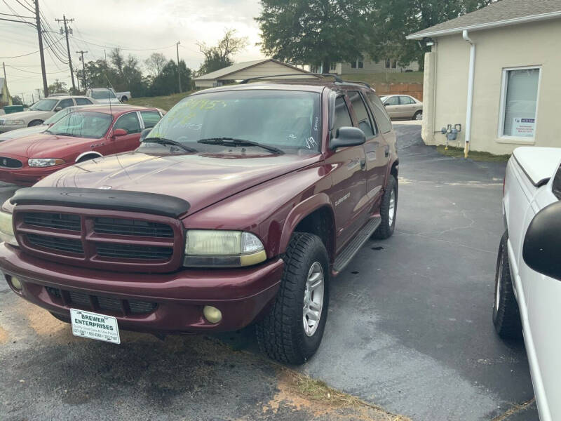 2001 Dodge Durango for sale at Brewer Enterprises in Greenwood SC