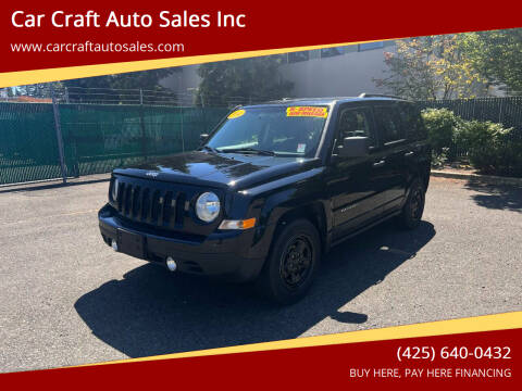2014 Jeep Patriot for sale at Car Craft Auto Sales Inc in Lynnwood WA