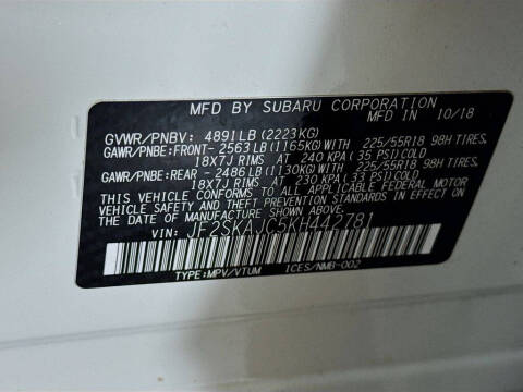 2019 Subaru Forester Sport