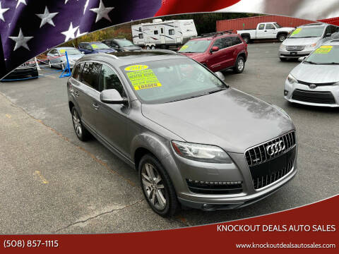 2012 Audi Q7 for sale at Knockout Deals Auto Sales in West Bridgewater MA