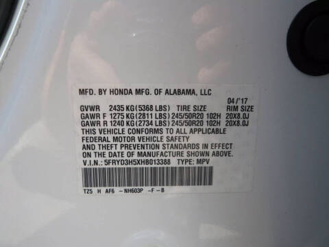 2017 Acura MDX w/Tech