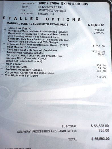 2007 Lexus GX 470