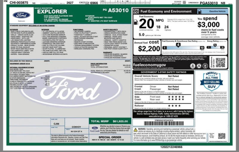 2023 Ford Explorer Platinum