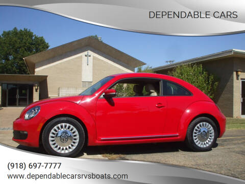 2014 Volkswagen Beetle for sale at DEPENDABLE CARS in Mannford OK