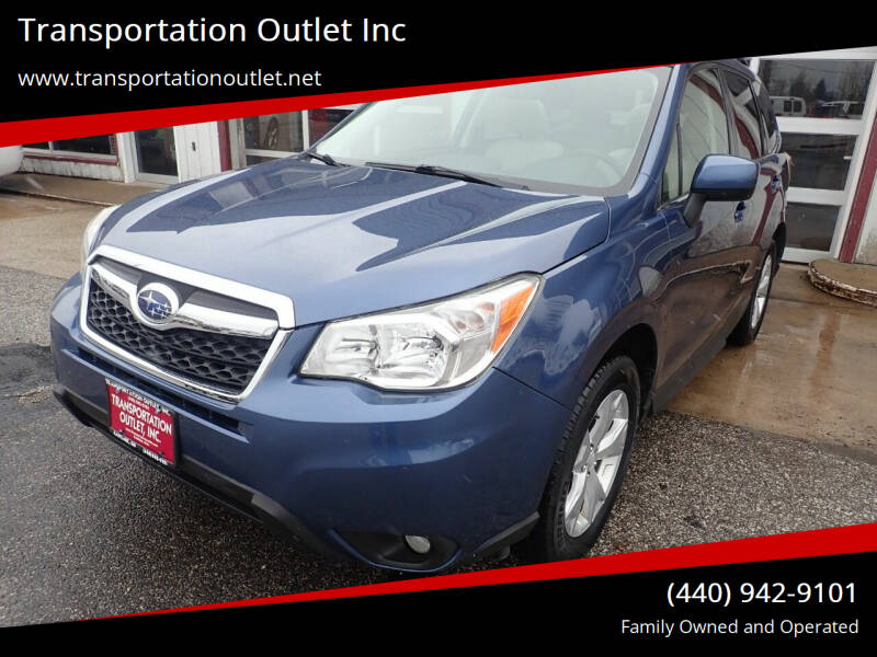 2014 Subaru Forester for sale at Transportation Outlet Inc in Eastlake OH