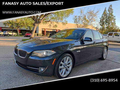 2011 BMW 5 Series for sale at FANASY AUTO SALES/EXPORT in Yorba Linda CA