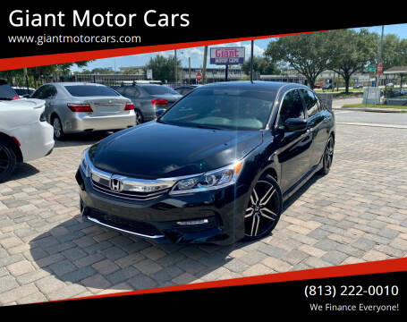 2017 Honda Accord for sale at Giant Motor Cars in Tampa FL