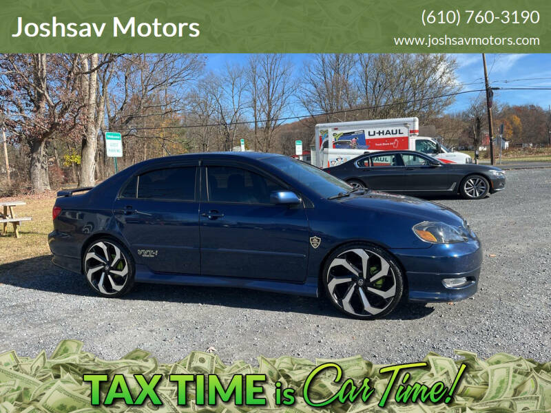 2008 Toyota Corolla for sale at Joshsav Motors in Walnutport PA