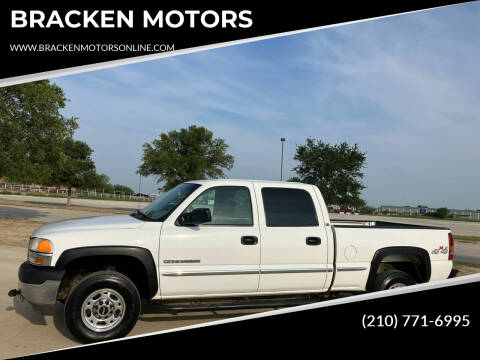 2001 GMC Sierra 2500HD for sale at BRACKEN MOTORS in San Antonio TX