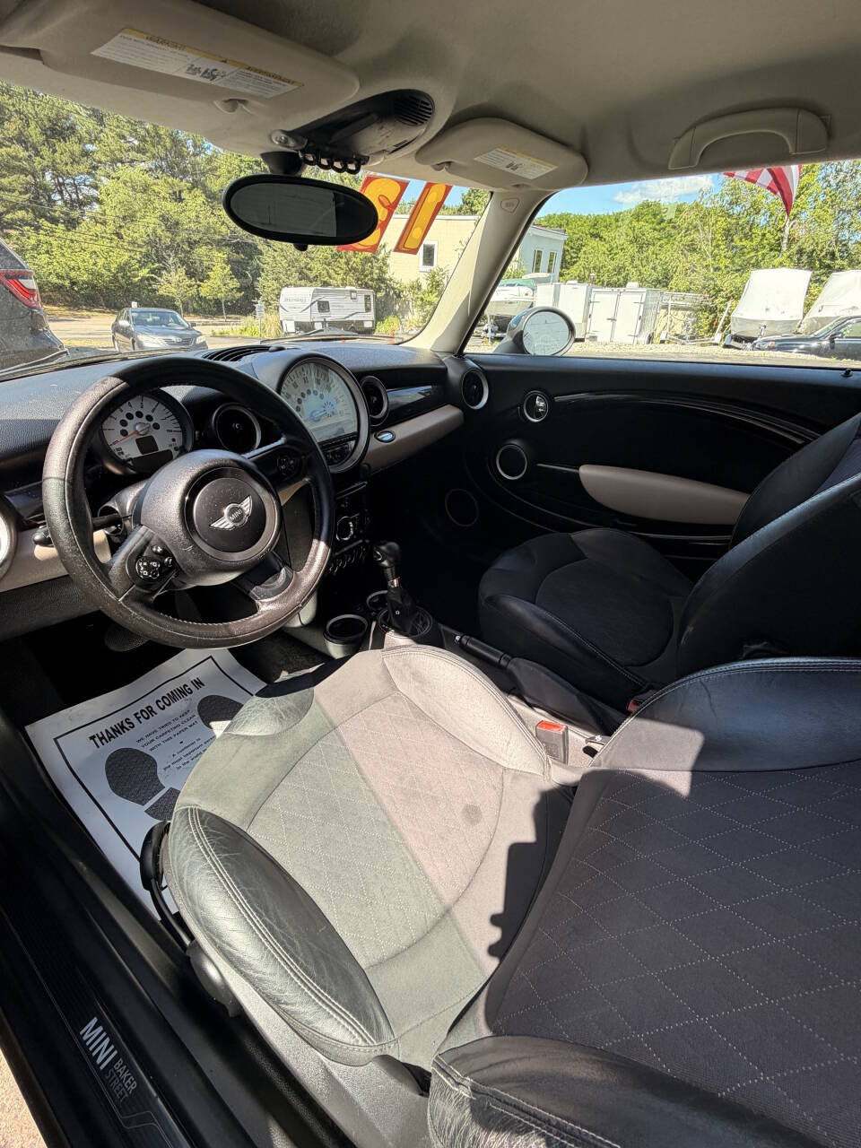 Black 2012 MINI Cooper Hardtop Base Base 2dr Hatchback 8