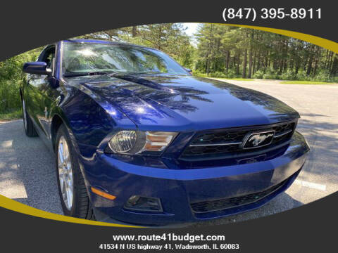 2012 Ford Mustang for sale at Route 41 Budget Auto in Wadsworth IL