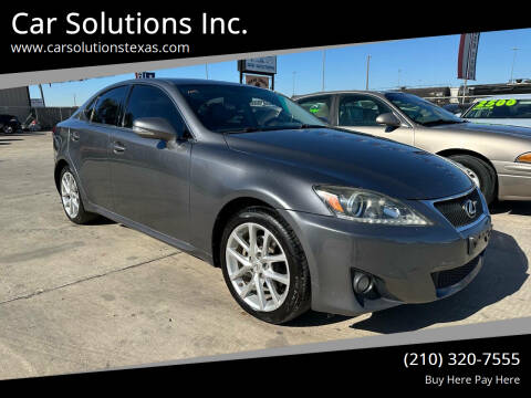 2012 Lexus IS 250 for sale at Car Solutions Inc. in San Antonio TX