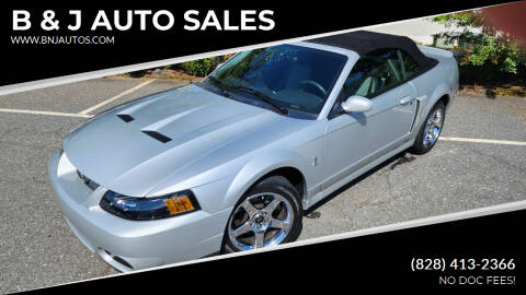 2003 Ford Mustang SVT Cobra for sale at B & J AUTO SALES in Morganton NC