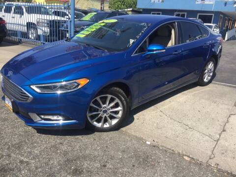 2017 Ford Fusion for sale at 2955 FIRESTONE BLVD in South Gate CA
