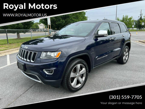 2014 Jeep Grand Cherokee for sale at Royal Motors in Hyattsville MD