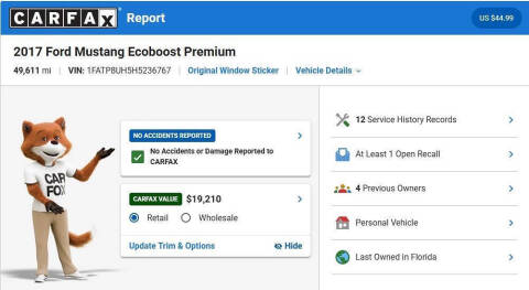 2017 Ford Mustang EcoBoost Premium
