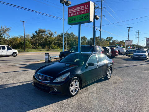 2012 Infiniti G25 Sedan for sale at NTX Autoplex in Garland TX