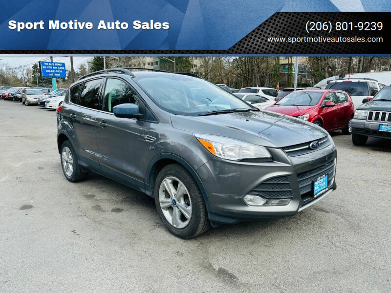2013 Ford Escape for sale at Sport Motive Auto Sales in Seattle WA