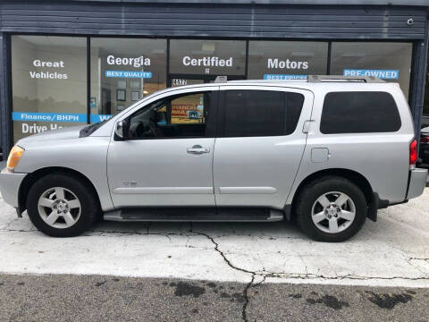 2005 Nissan Armada for sale at Georgia Certified Motors in Stockbridge GA