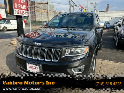 2014 Jeep Grand Cherokee for sale at Vanbro Motors Inc in Staten Island NY