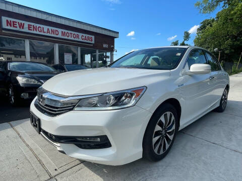 2017 Honda Accord Hybrid for sale at New England Motor Cars in Springfield MA