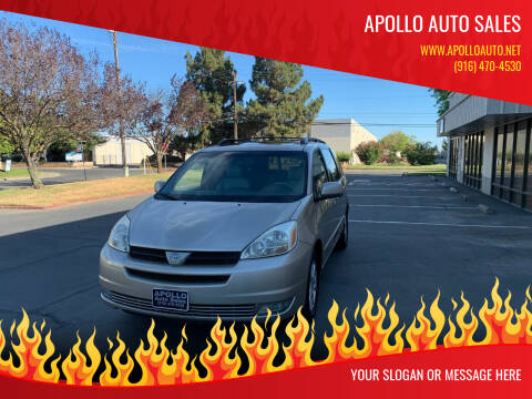 2005 Toyota Sienna for sale at APOLLO AUTO SALES in Sacramento CA