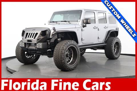 2017 Jeep Wrangler Unlimited for sale at Florida Fine Cars - West Palm Beach in West Palm Beach FL