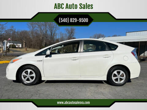 2013 Toyota Prius for sale at ABC Auto Sales in Culpeper VA
